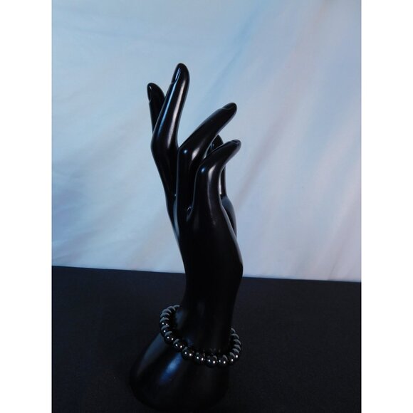 Hematite Stretch Bracelet Unisex Grounding Protection Strength Crystal Jewelry - Picture 7 of 12